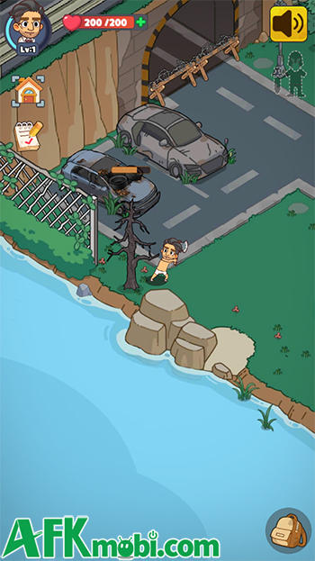 Sinh tồn đồng thời gầy dựng căn cứ trong thế giới hậu tận thế với Mini Survival Zombie Fight 1