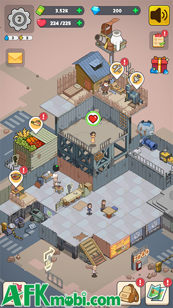 Sinh tồn đồng thời gầy dựng căn cứ trong thế giới hậu tận thế với Mini Survival Zombie Fight 0