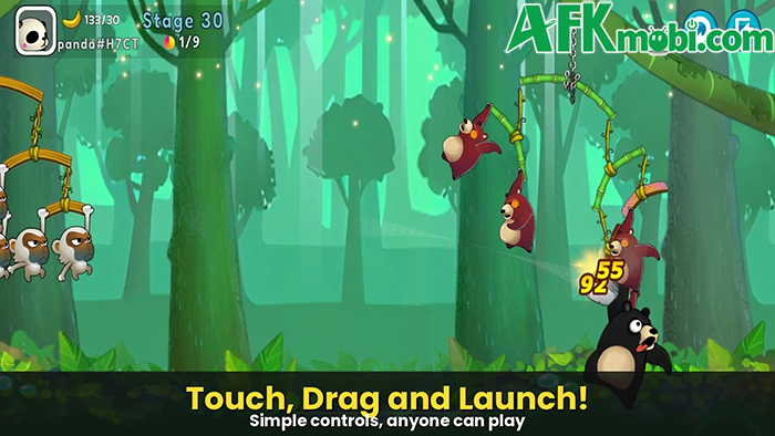 Bắn hạ cho những động vật rơi xuống đất trong game Monkey Battle: Swing Shot 0 Bắn hạ cho những động vật rơi xuống đất trong game Monkey Battle: Swing Shot 0