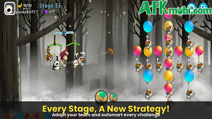 Bắn hạ cho những động vật rơi xuống đất trong game Monkey Battle: Swing Shot 1 Bắn hạ cho những động vật rơi xuống đất trong game Monkey Battle: Swing Shot 1