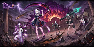 Pixel Witch Tower cho bạn dẫn dắt các nàng phù thủy phòng thủ trước làn sóng quái vật
