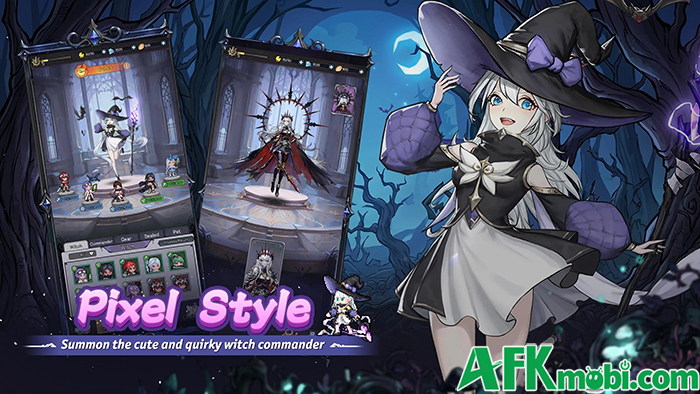 Pixel Witch Tower cho bạn dẫn dắt các nàng phù thủy phòng thủ trước những đợt quái vật 3