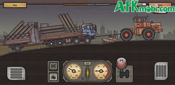 Lái xe giao hàng trong thế giới hậu tận thế tại game Rust Truck: Wasteland Delivery 1