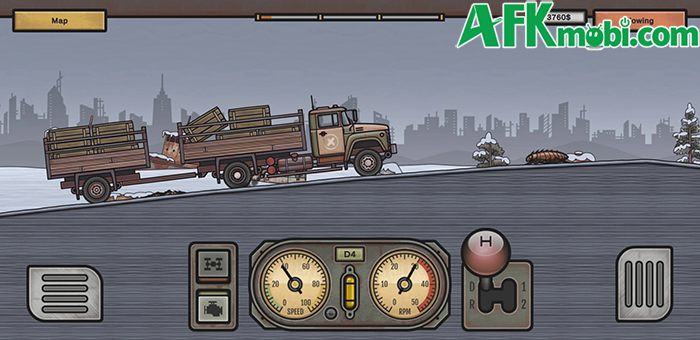 Lái xe giao hàng trong thế giới hậu tận thế tại game Rust Truck: Wasteland Delivery 3