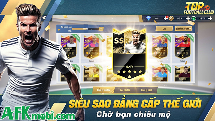 TOP Football Club game bóng đá chiến thuật kết hợp quản lý đội bóng cập bến Việt Nam 1