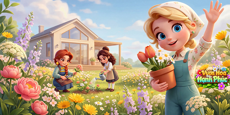 Vườn Hoa Hạnh Phúc – Gzone chính là tên gọi của game The Cozy Florist tại thị trường Việt Nam