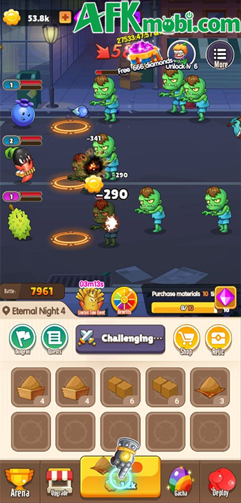 Hợp nhất đất để sử dụng bồi dưỡng các thực vật trong game phòng thủ War of the Plants 0