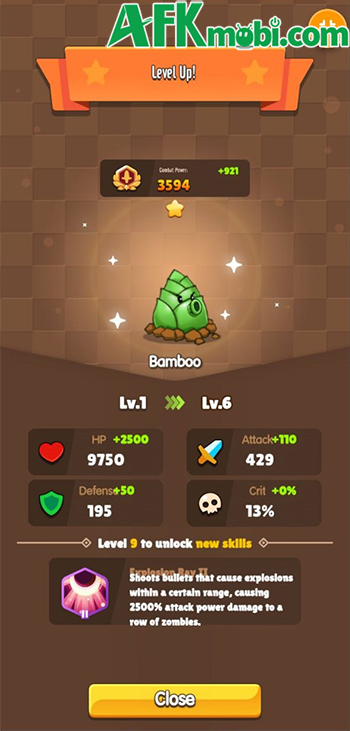 Hợp nhất đất để sử dụng bồi dưỡng các thực vật trong game phòng thủ War of the Plants 3