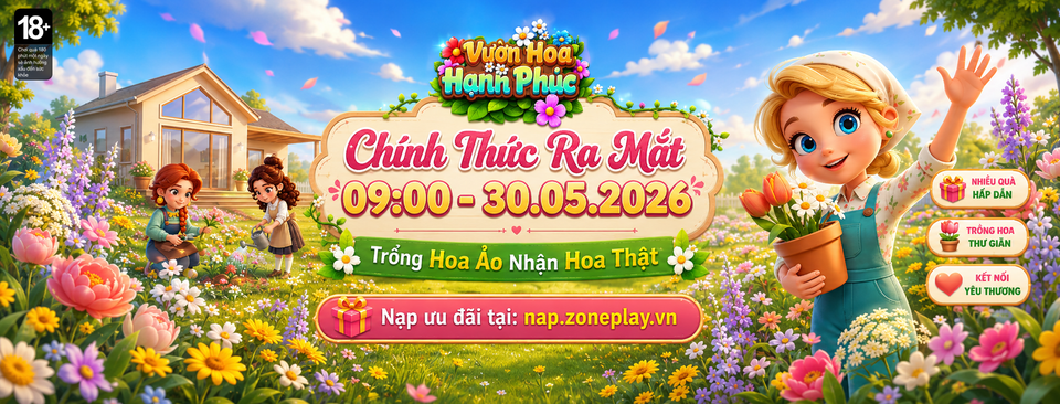 Vườn Hoa Hạnh Phúc - Gzone ấn định ngày ra mắt chính thức tại thị trường Việt Nam