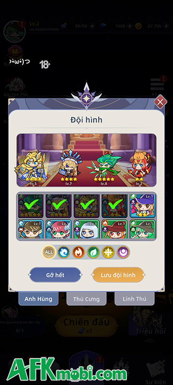 Trải nghiệm Vận Mệnh Anh Hùng game thủ thành như đánh cược 5
