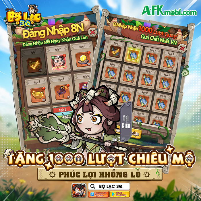 Bộ Lạc 3Q game idle thẻ tướng Tam Quốc có phong cách tiền sử hài hước độc đáo 4