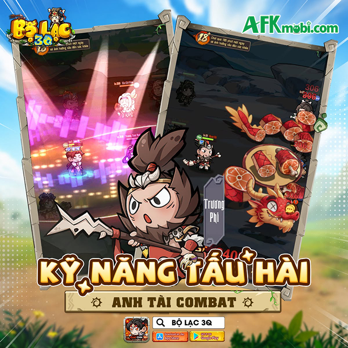 Bộ Lạc 3Q game idle thẻ tướng Tam Quốc có phong cách tiền sử hài hước độc đáo 0