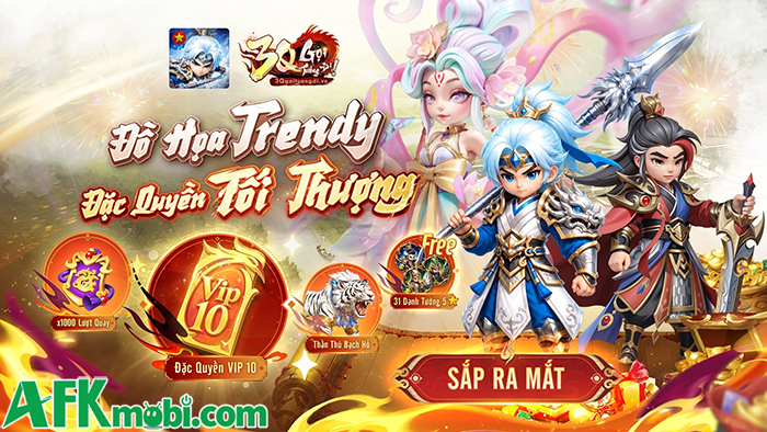 3Q Gọi Tướng Đi game đấu tướng chiến thuật rảnh tay cập bến thị trường Việt Nam 4