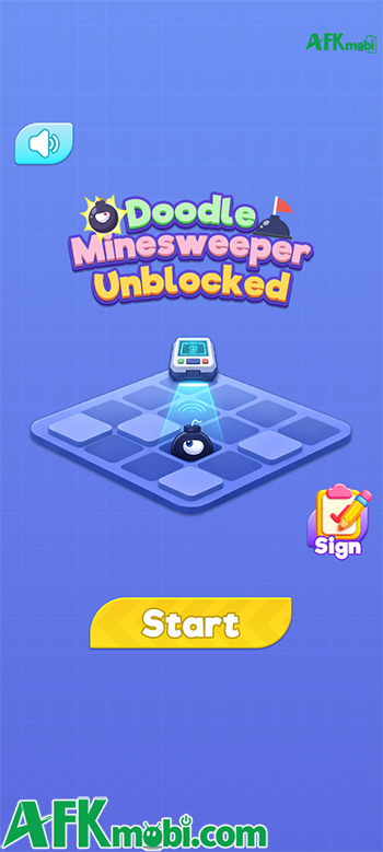 Doodle Minesweeper Unblocked game casual giải đố đưa bạn suy luận để dò mìn 0