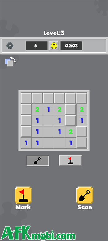 Doodle Minesweeper Unblocked game casual giải đố đưa bạn suy luận để dò mìn 2