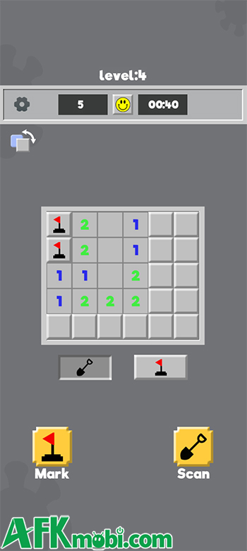 Doodle Minesweeper Unblocked game casual giải đố đưa bạn suy luận để dò mìn 3