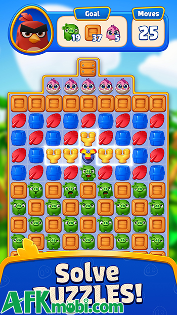 Angry Birds Match game giải đố match-3 lấy chủ đề từ thương hiệu Angry Birds nổi tiếng 1