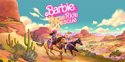 Giải cứu đồng thời chăm sóc những chú ngựa trong game Barbie Horse Ride & Rescue
