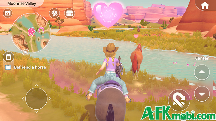 Giải cứu đồng thời chăm sóc những chú ngựa trong game Barbie Horse Ride & Rescue 1