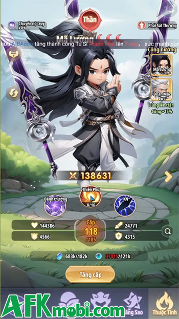 Những vị tướng đáng để đầu tư trong giai đoạn đầu của game Tiên Nghịch Mobile 4