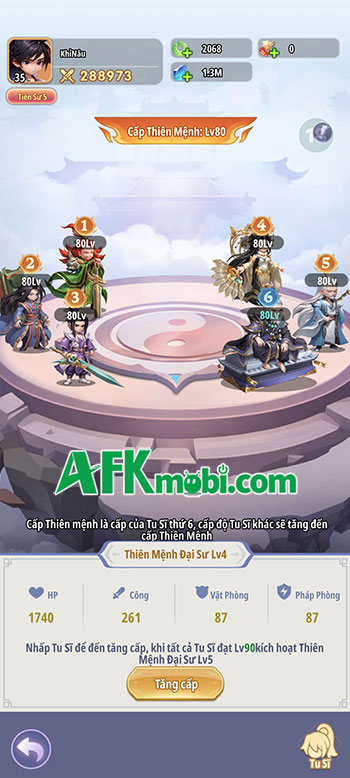 Những điều cần biết khi xây dựng một chiến đội Tu Sĩ trong game Tiên Nghịch Mobile 5 Những điều cần biết khi xây dựng một chiến đội Tu Sĩ trong game Tiên Nghịch Mobile 5