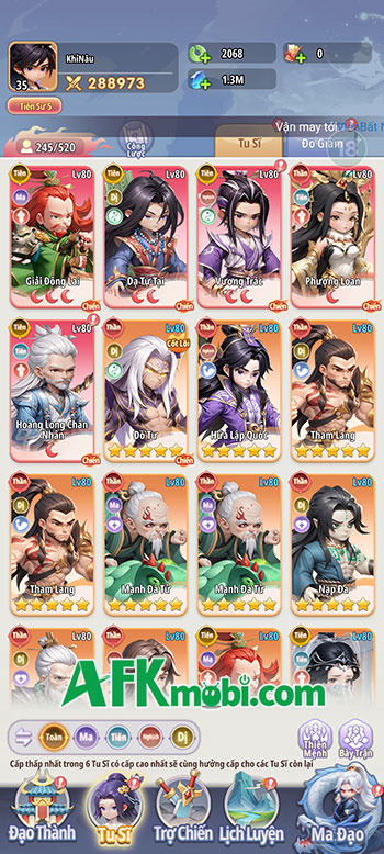 Những điều cần biết khi xây dựng một chiến đội Tu Sĩ trong game Tiên Nghịch Mobile 7 Những điều cần biết khi xây dựng một chiến đội Tu Sĩ trong game Tiên Nghịch Mobile 7