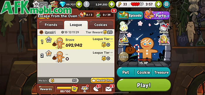 Cùng bánh quy chạy trốn thoát khỏi lò nướng của phù thủy trong game CookieRun Classic 2