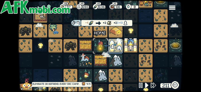 Xây dựng lại vương quốc đồng thời bảo vệ người dân khỏi bóng tối tại game Dawnfolk Mobile 2