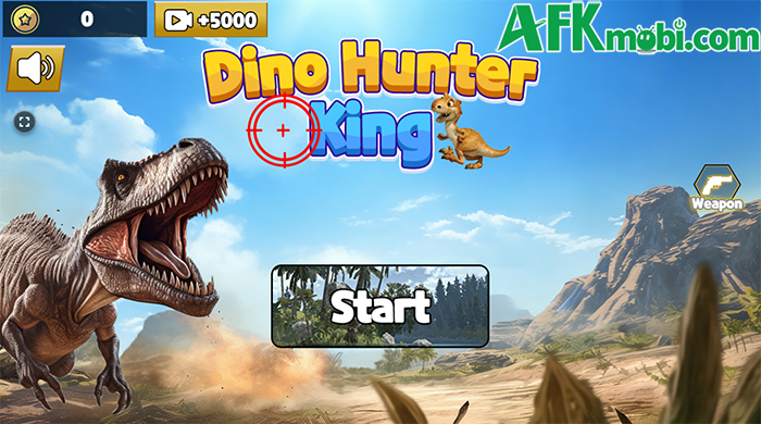 Trổ tài thiện xạ để săn khủng long trong game hành động bắn tỉa Dino Hunter King 0