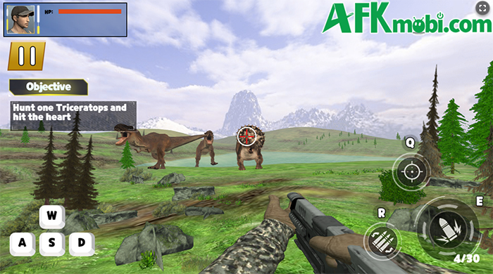 Trổ tài thiện xạ để săn khủng long trong game hành động bắn tỉa Dino Hunter King 1