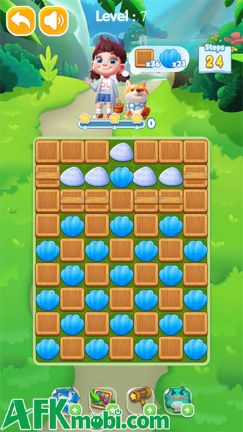 Dream Mania Happy Match game giải đố xếp khối match-3 lấy chủ đề sinh vật biển 1