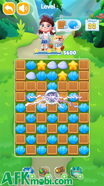 Dream Mania Happy Match game giải đố xếp khối match-3 lấy chủ đề sinh vật biển 2