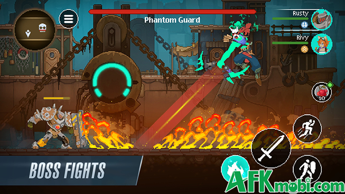 Driftfall: Pixel Action RPG game hành động platformer cuộn cảnh với phong cách đồ họa pixel 5
