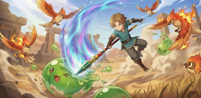 Săn bọn quái vật để phát triển nhân vật trong game nhập vai FANTASYxHUNTERS