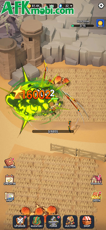 Săn bọn quái vật để phát triển nhân vật trong game nhập vai FANTASYxHUNTERS 3