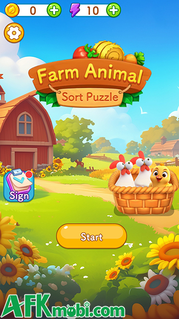 Farm Animal Sort Puzzle game casual giải đố đơn giản lấy chủ đề nông trại 0
