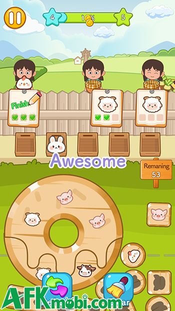 Farm Animal Sort Puzzle game casual giải đố đơn giản lấy chủ đề nông trại 3