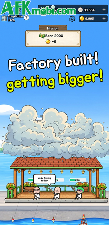 Fish Factory Tycoon game mô phỏng idle clicker cho bạn gầy dựng đế chế thủy sản 2