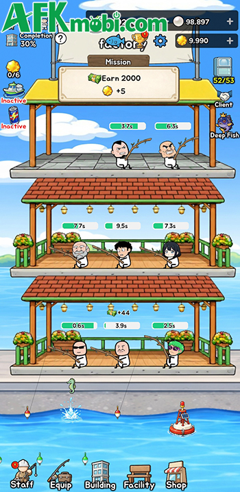 Fish Factory Tycoon game mô phỏng idle clicker cho bạn gầy dựng đế chế thủy sản 3