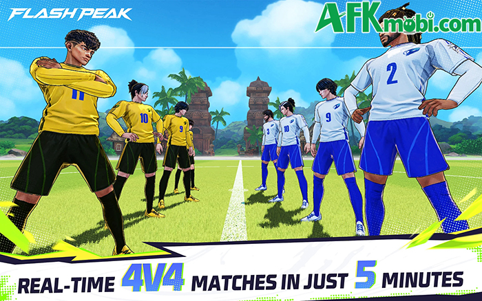 Flash Peak game thể thao bóng đá độc đáo với góc nhìn thứ ba kèm cơ chế thi đấu đội 1