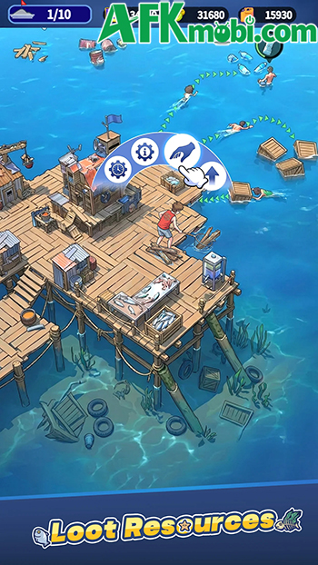 Gầy dựng khu trú ẩn trong một thế giới chìm trong nước với game Flot Shelter 1