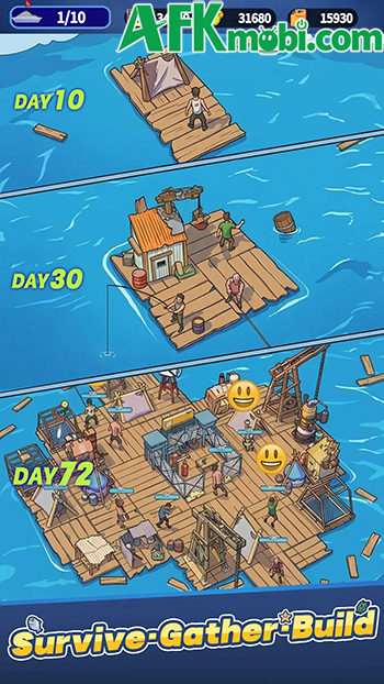 Gầy dựng khu trú ẩn trong một thế giới chìm trong nước với game Flot Shelter 2