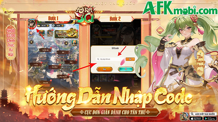 Tổng hợp gift code game Anh Kiệt Tam Quốc mới nhất trong tháng 0