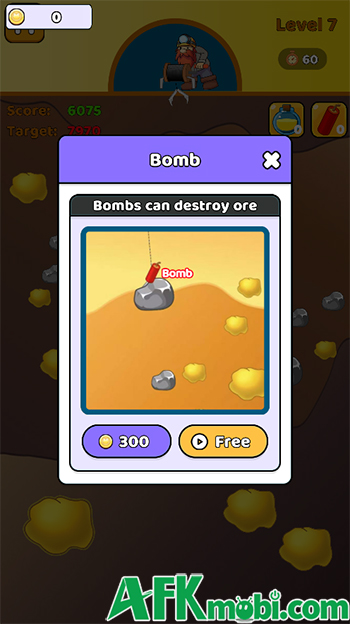 Gold Miner Classic game casual cổ điển cho người chơi làm một thợ mỏ đào vàng 2