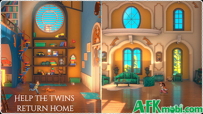 Cùng cặp sinh đôi bắt đầu hành trình tìm đường trở về nhà trong game Lost Twins 2 Mobile 0