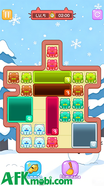 Di chuyển những khối hố để gom mèo trong game giải đố Meow Block: Color Collect 3 Di chuyển những khối hố để gom mèo trong game giải đố Meow Block: Color Collect 3