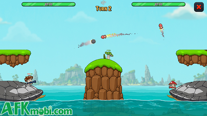 Mush Boom game bắn súng canh tọa độ lấy chủ đề cuộc chiến bảo vệ rùa giữa những cây nấm 0