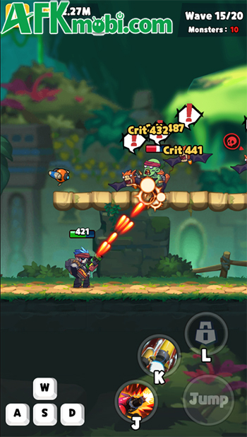 Điều khiển gấu trúc càn quét các khu vực trong game Panda Dash Auto Shooting 3