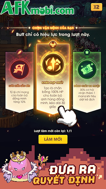 Phòng thủ chống lại các đợt tấn công của kẻ thù, quái vật tại Pixel Defenders: Merge TD Game 4