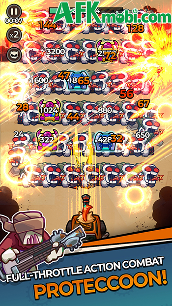 Cùng chú gấu mèo phòng thủ trong game auto-shooter Proteccoon: Tower Defense 0